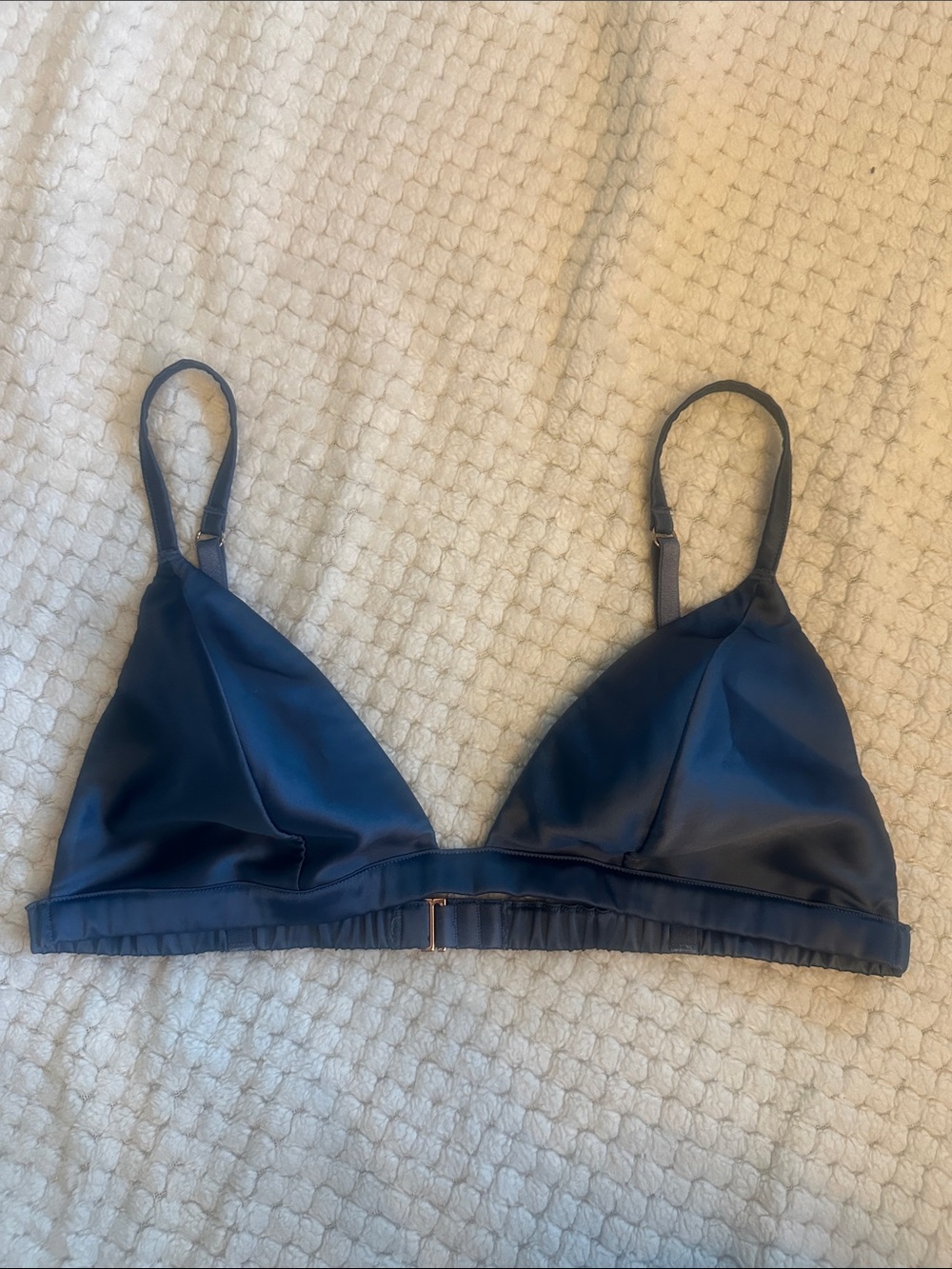 Victoria's Secret Navy Satin Triangle Bralette